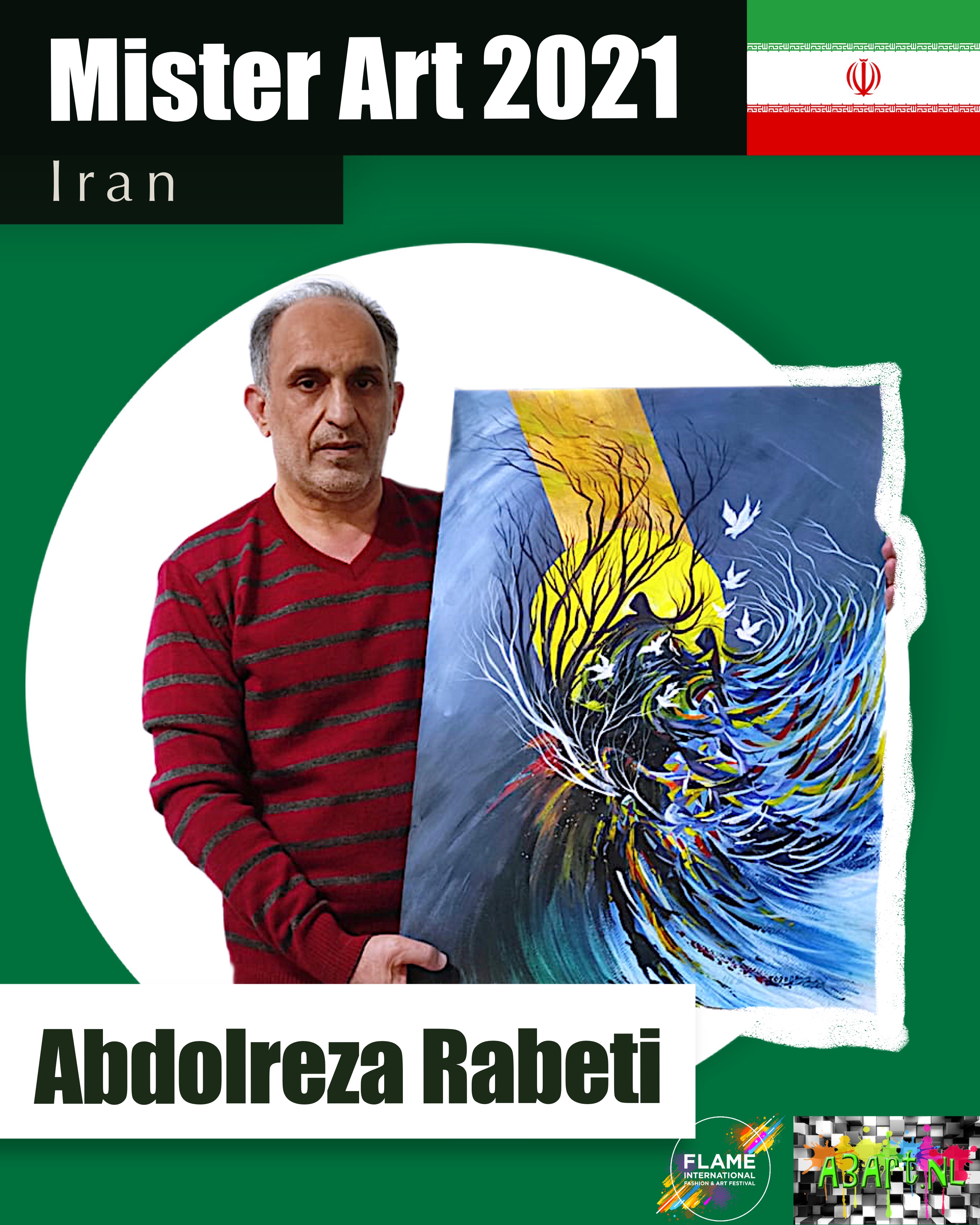 Abdolreza Rabeti Mr art Iran 